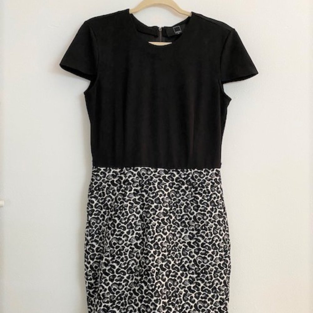 Dolce Vita Black Leopard Dress Size Medium